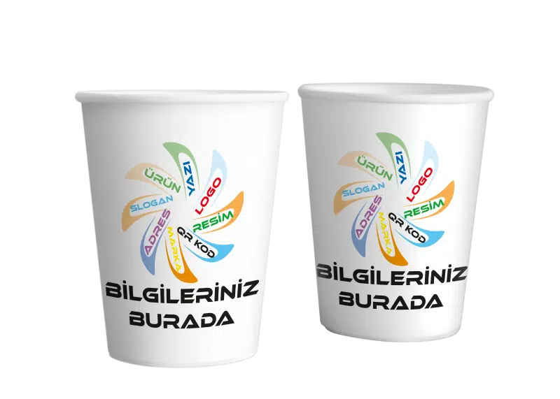 ÖZEL FİRMA LOGO BASKILI KARTON BARDAK 7 OZ